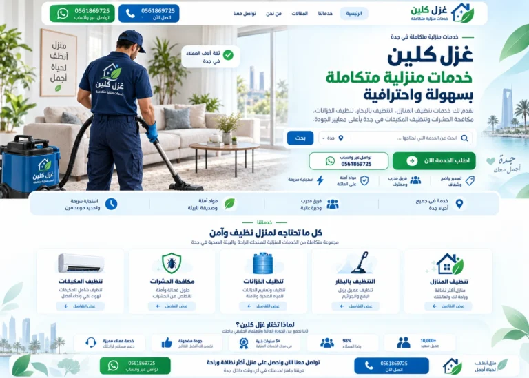 شركة تنظيف المنازل بجدة - غزل كلين