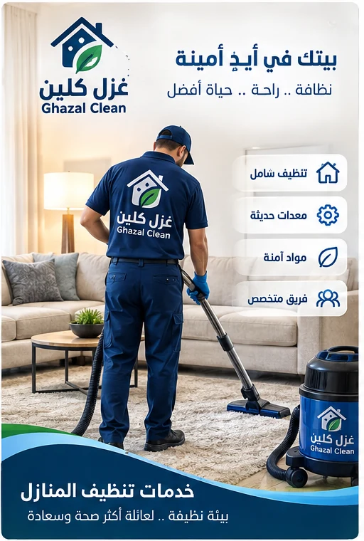 شركة تنظيف بجدة من غزل كلين أثناء تنظيف منزل